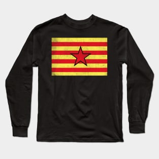 Aragon Spain - Vintage Faded Look Design Long Sleeve T-Shirt